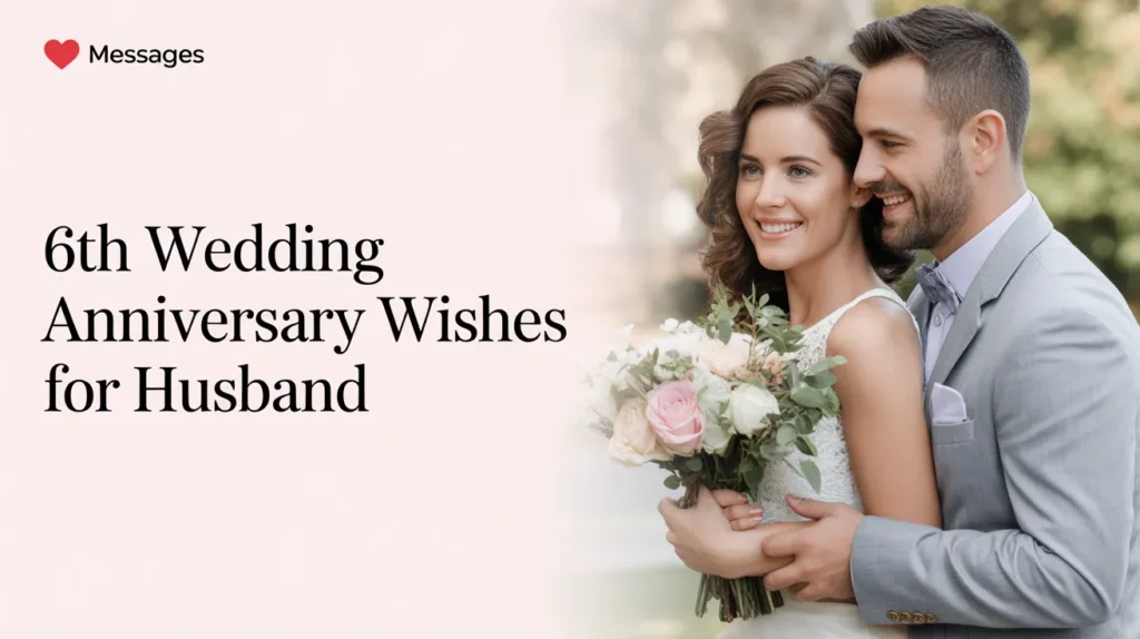6th Wedding Anniversary Wishes for Husband