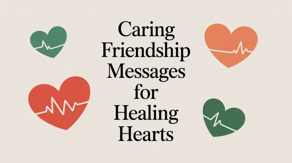 Caring Friendship Messages for Healing Hearts