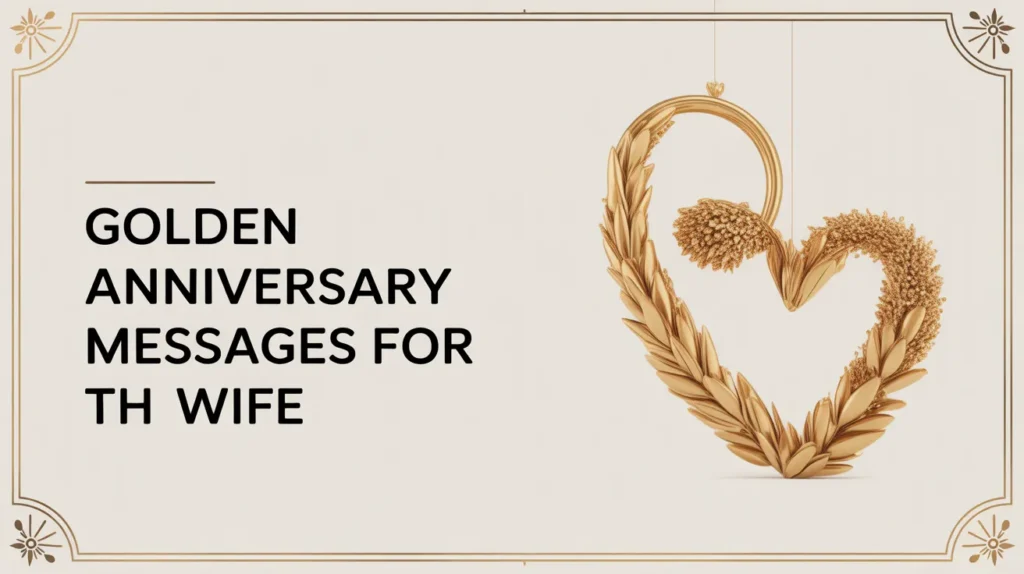 Golden Anniversary Messages for Wife