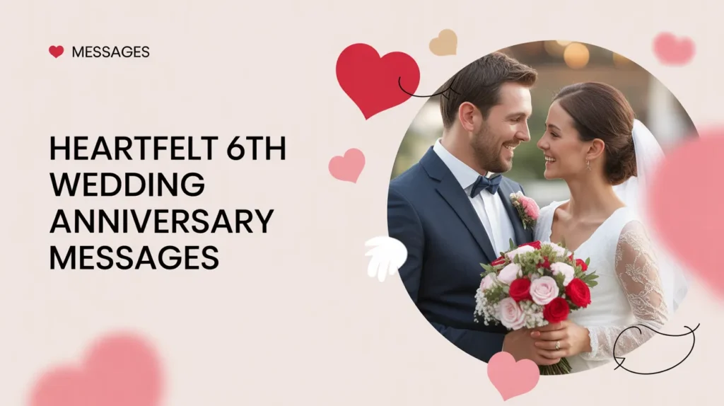 Heartfelt 6th Wedding Anniversary Messages