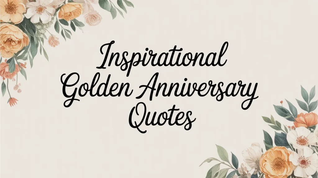 Inspirational Golden Anniversary Quotes