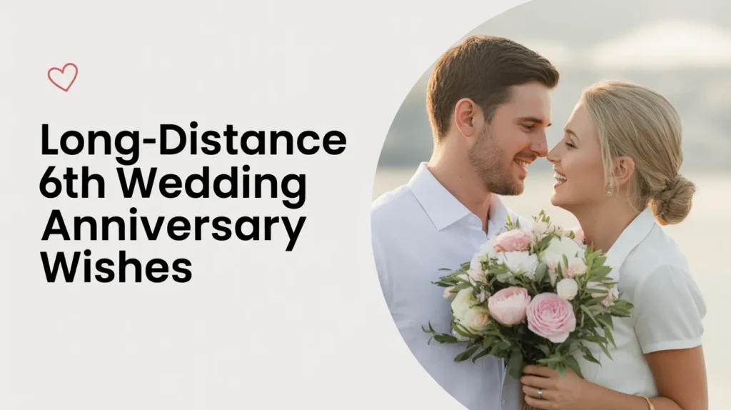 Long-Distance 6th Wedding Anniversary Wishes