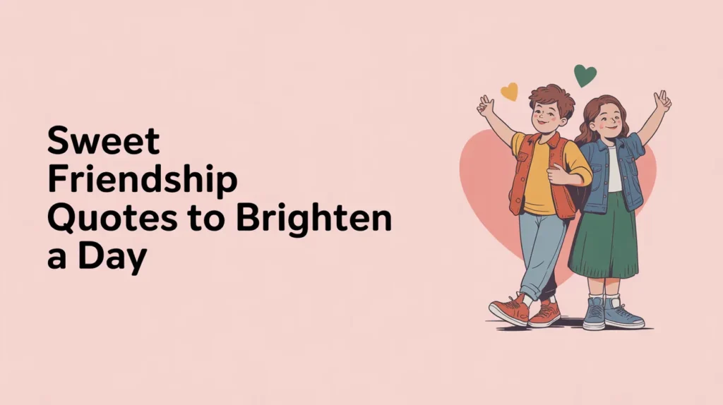 Sweet Friendship Quotes to Brighten a Day