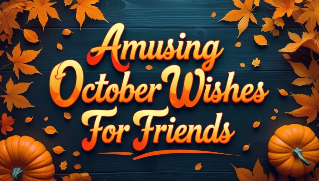 Amusing October Wishes for Friends