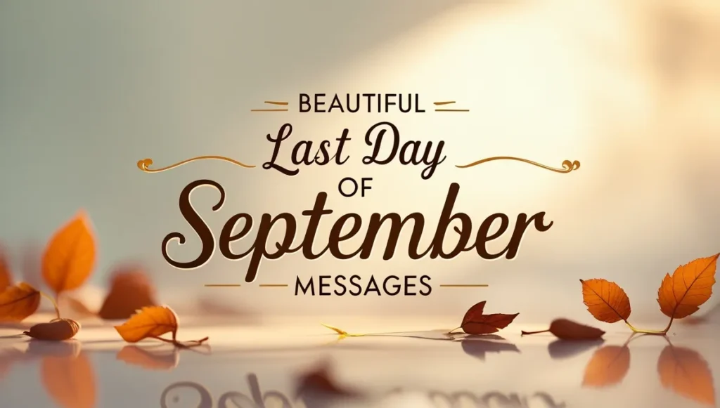 Beautiful Last Day of September Messages