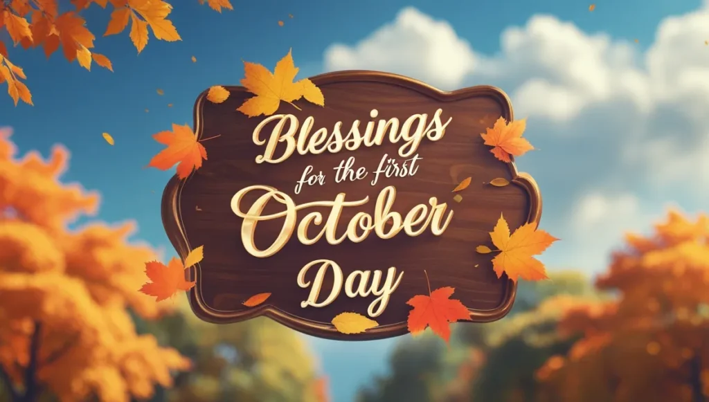 Blessings for the First October Day