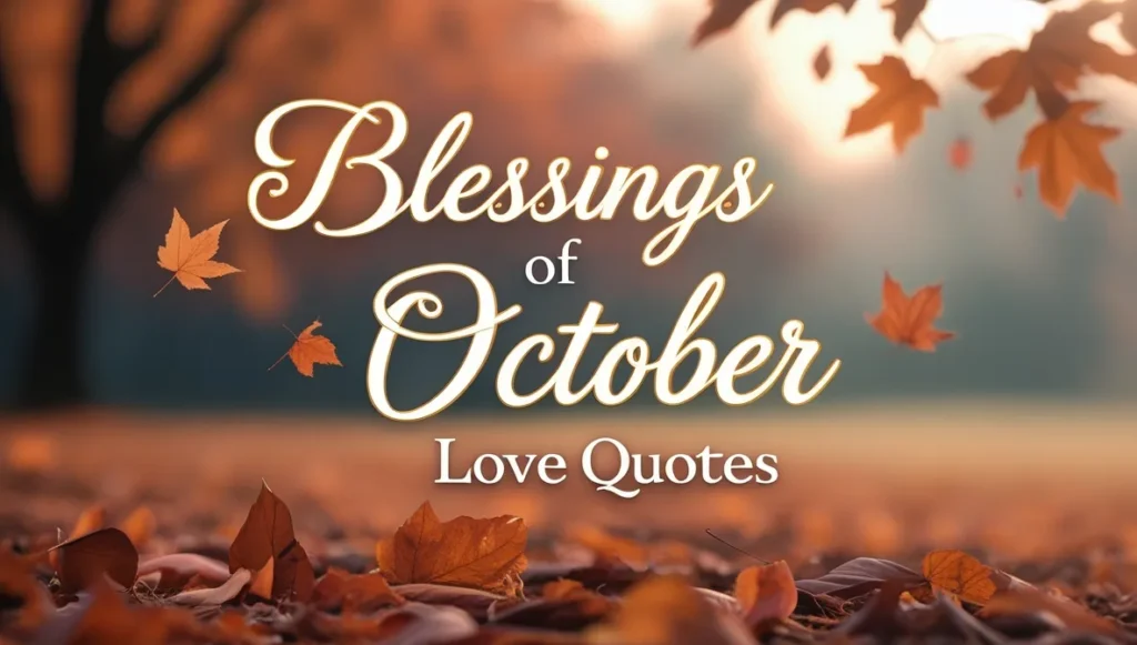 Blessings of October Love Quotes