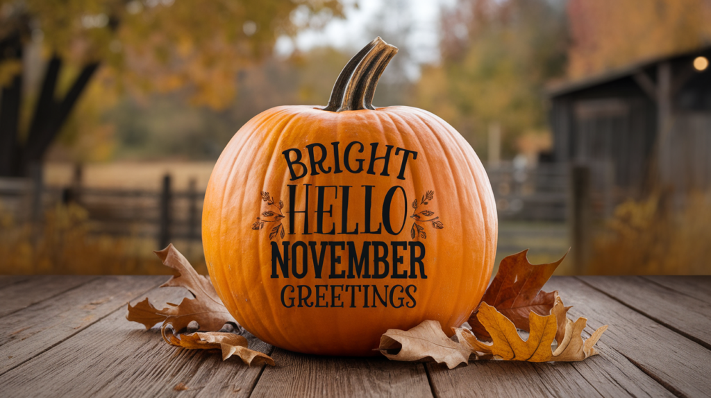 Bright Hello November Greetings