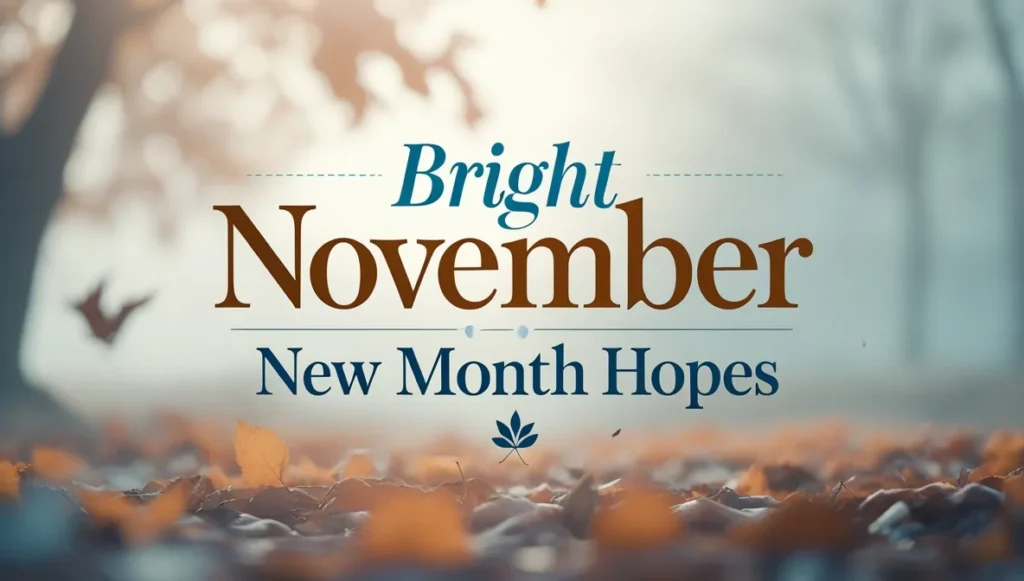 Bright November New Month Hopes