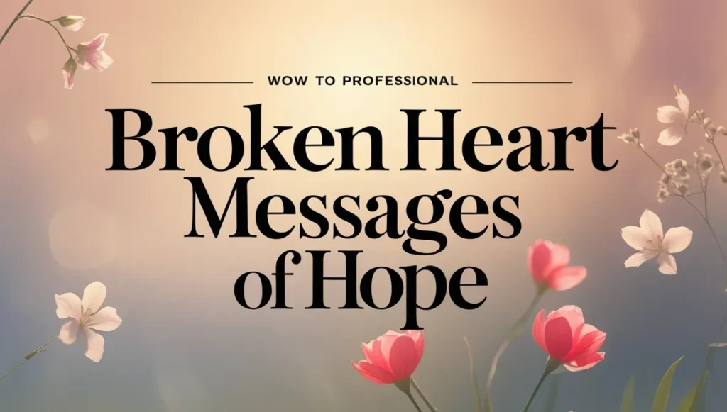 Broken Heart Messages of Hope