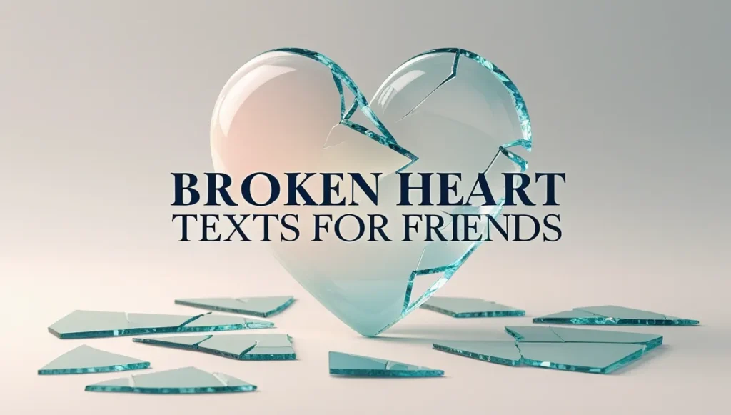 Broken Heart Texts for Friends