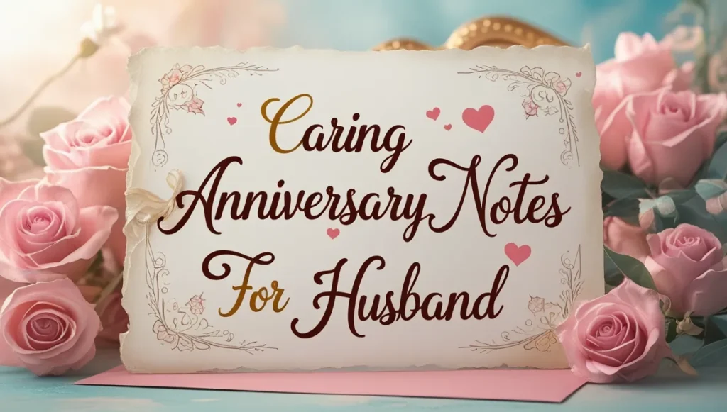 Caring Anniversary Notes for Husband