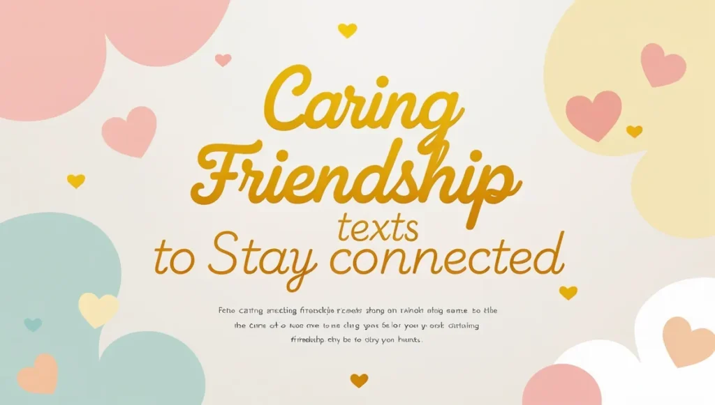Caring Friendship Texts to Stay Connected