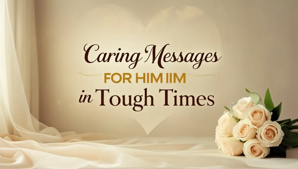 Caring Messages for Him in Tough Times
