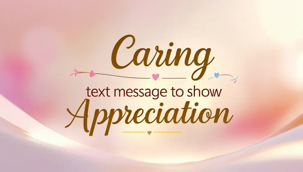 Caring Text Messages to Show Appreciation