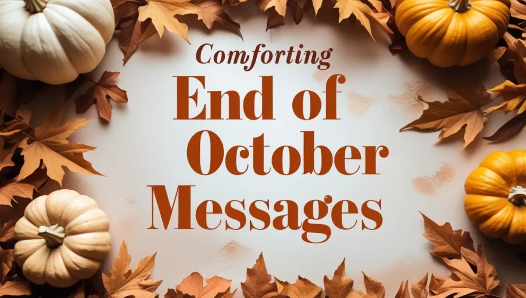 Comforting End of October Messages