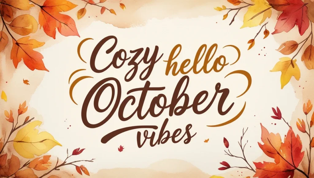 Cozy Hello October Vibes