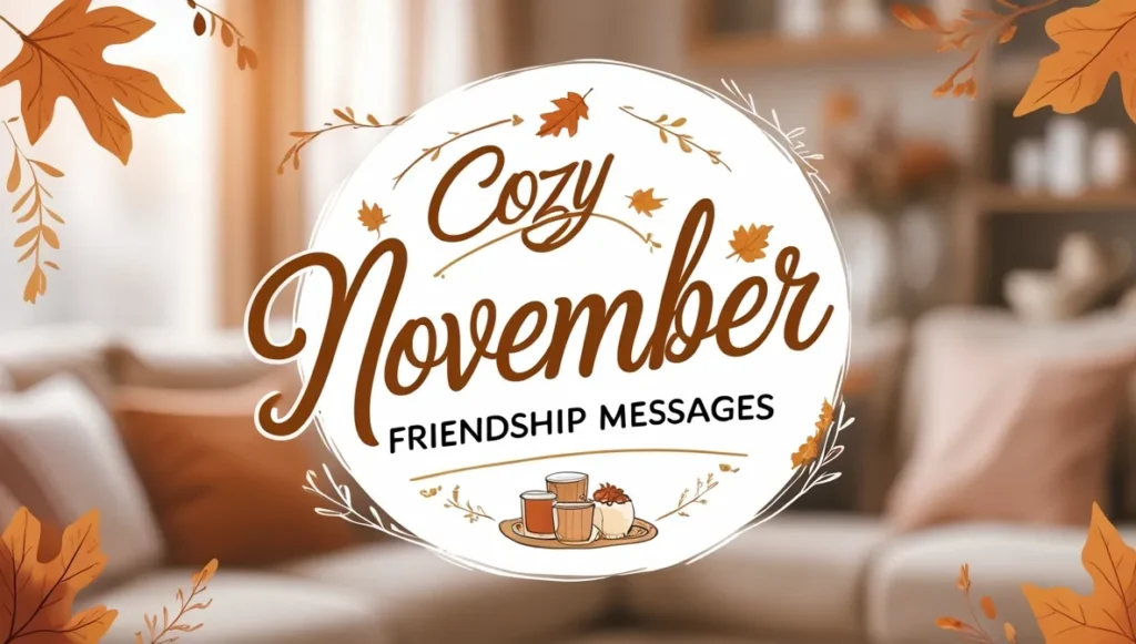 Cozy November Friendship Messages