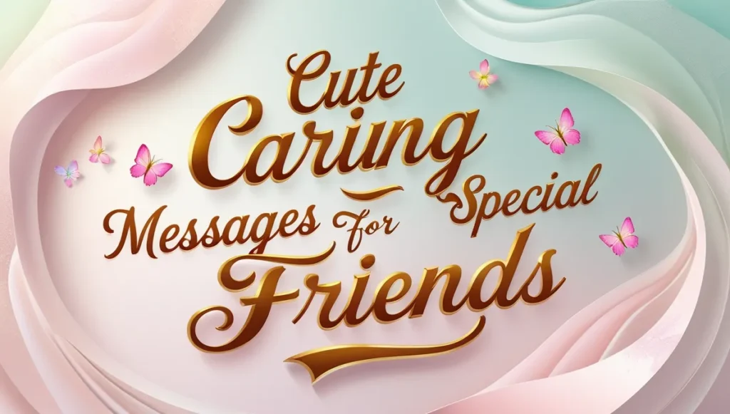 Cute Caring Messages for Special Friends
