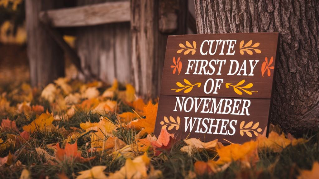 Cute First Day of November Wishes