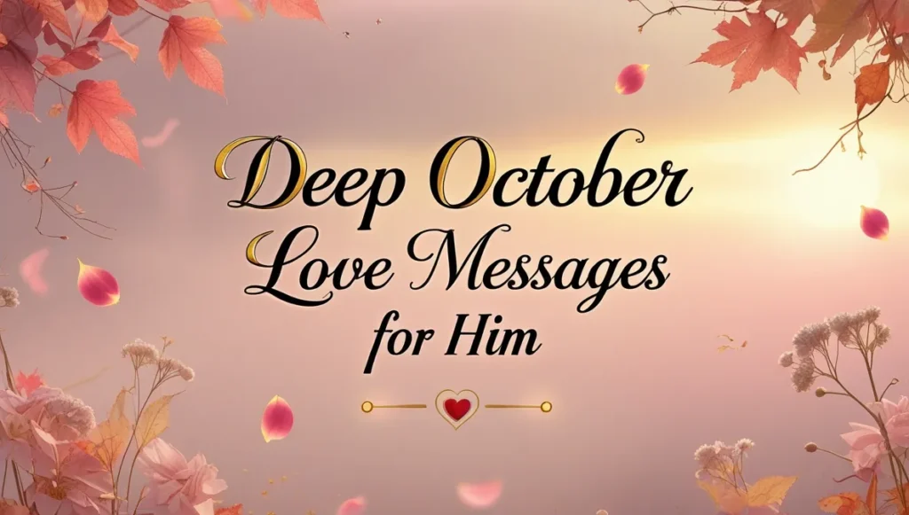 Deep October Love Messages for Him