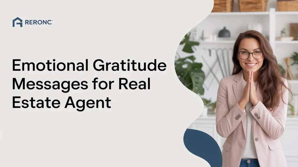 Emotional Gratitude Messages for Real Estate Agent