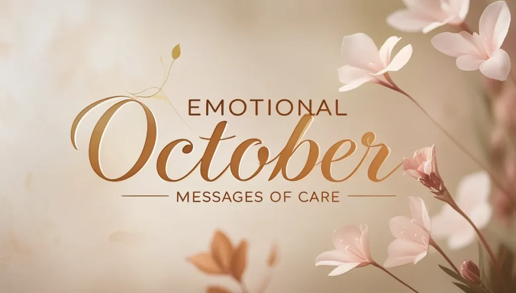Emotional October Messages of Care