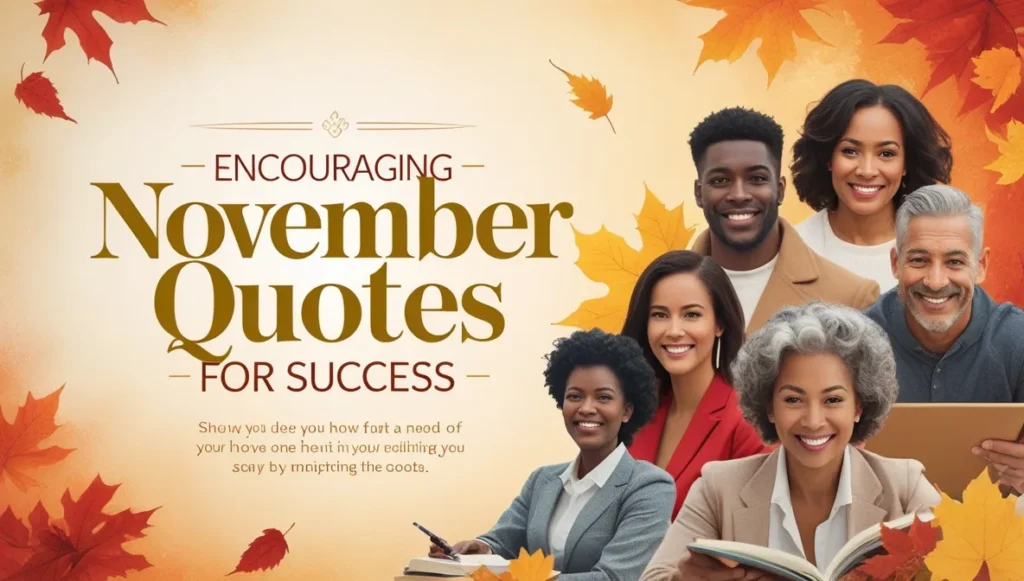 Encouraging November Quotes for Success