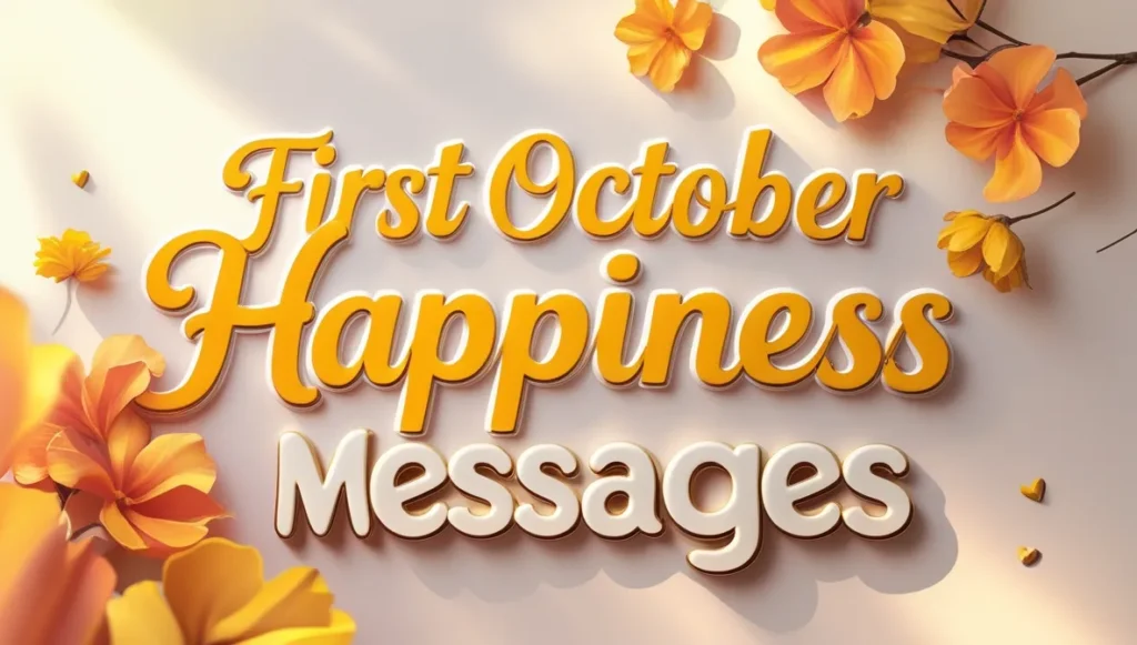 First October Happiness Messages