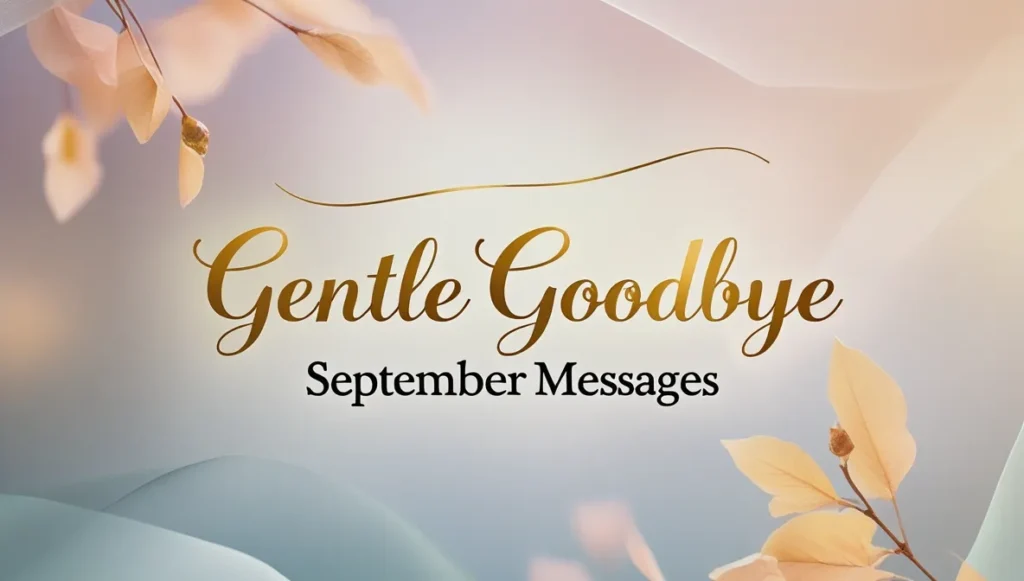 Gentle Goodbye September Messages