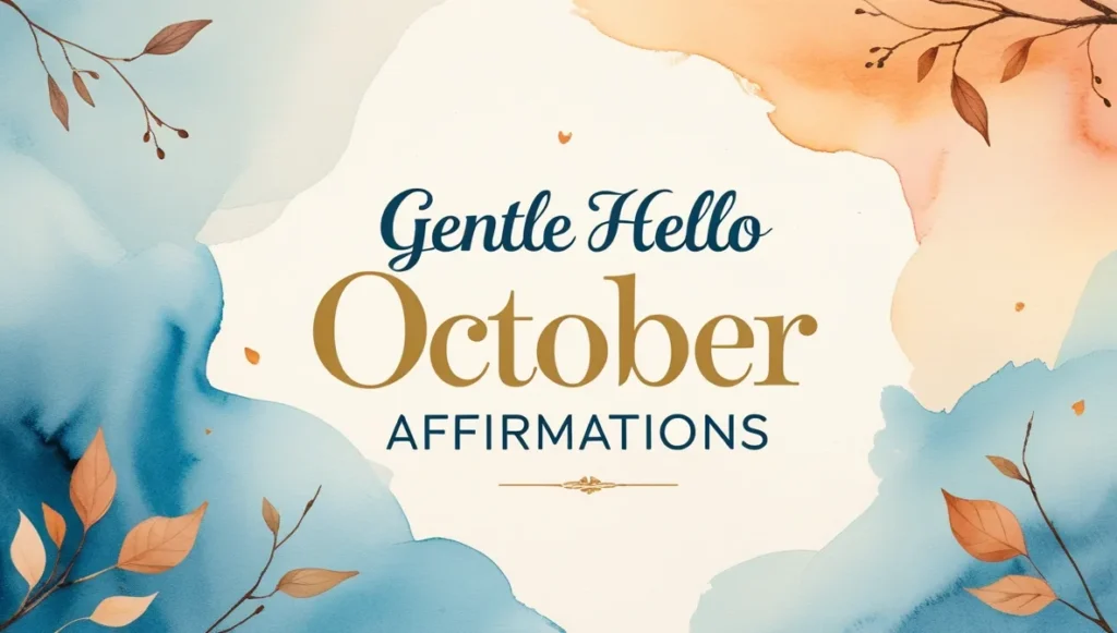 Gentle Hello October Affirmations