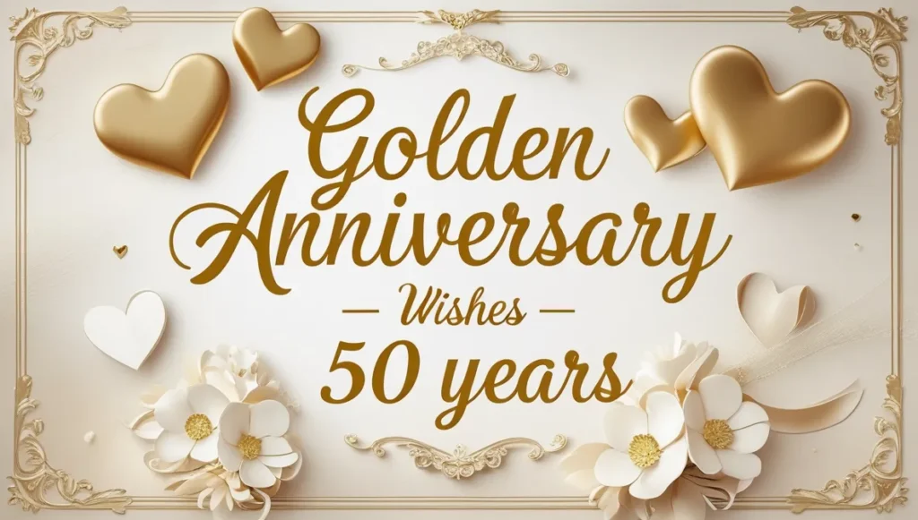 Golden Anniversary Wishes (50 Years)