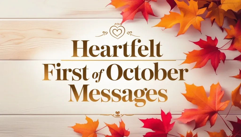 Heartfelt First of October Messages