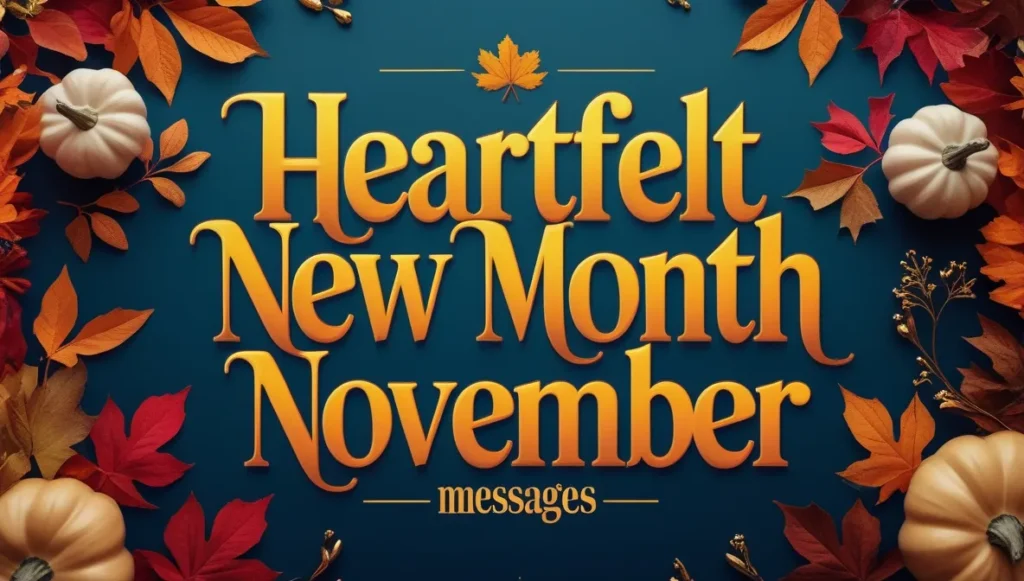 Heartfelt New Month November Messages