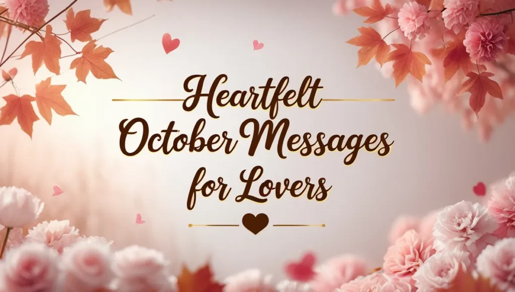 Heartfelt October Messages for Lovers