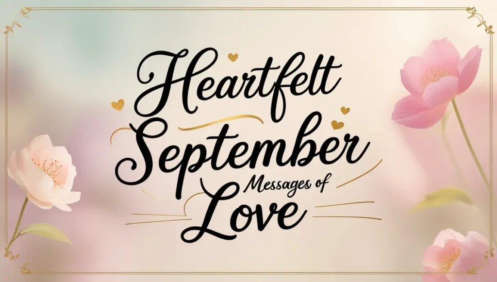 Heartfelt September Messages of Love
