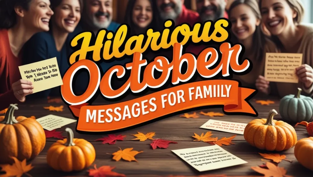 Hilarious October Messages for Family