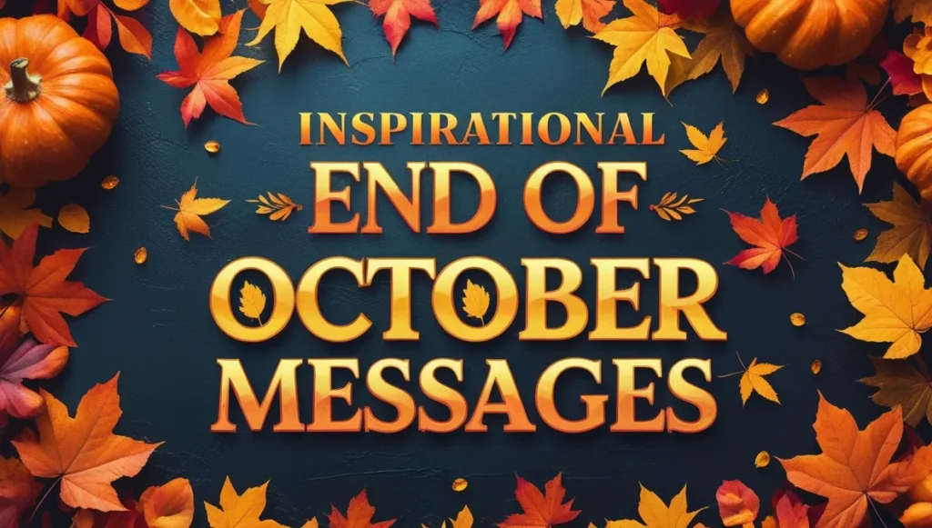 Inspirational End of October Messages