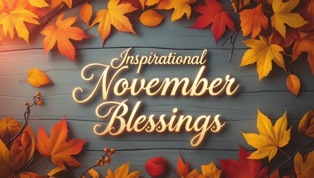 Inspirational November Blessings