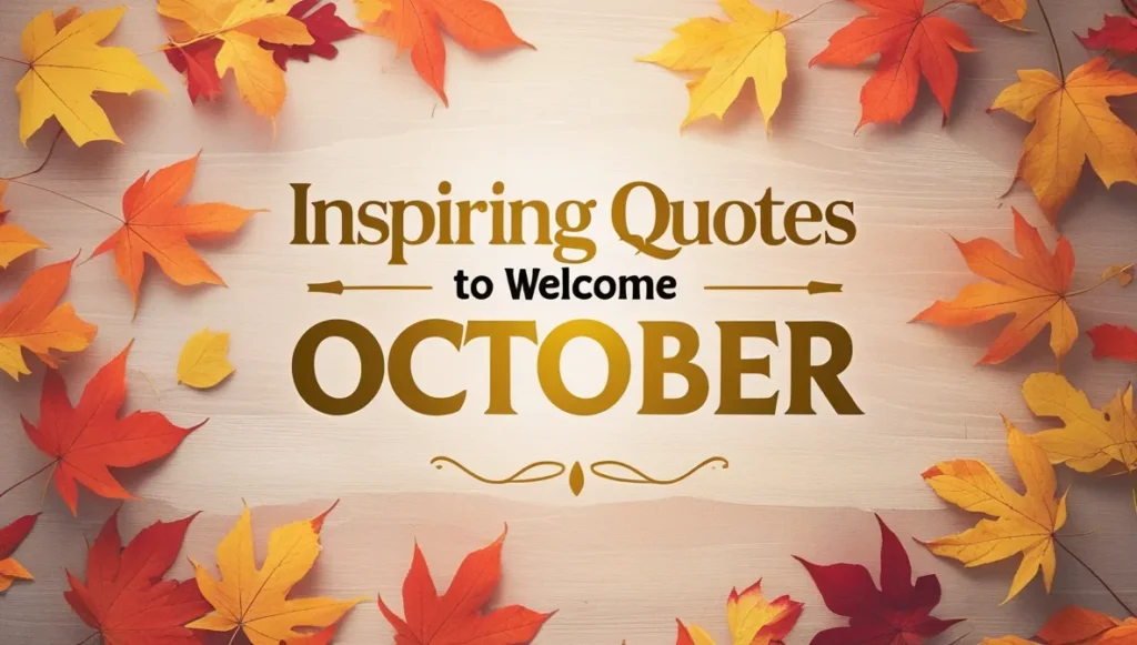 Inspiring Quotes to Welcome October
