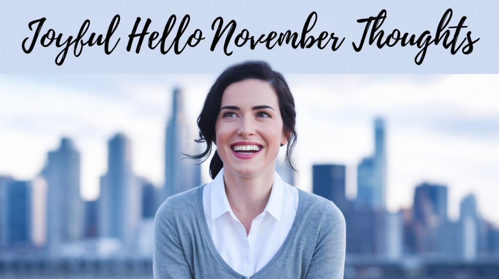 Joyful Hello November Thoughts