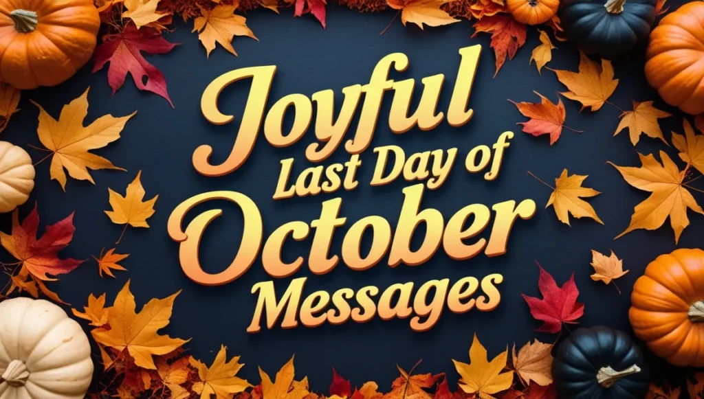 Joyful Last Day of October Messages