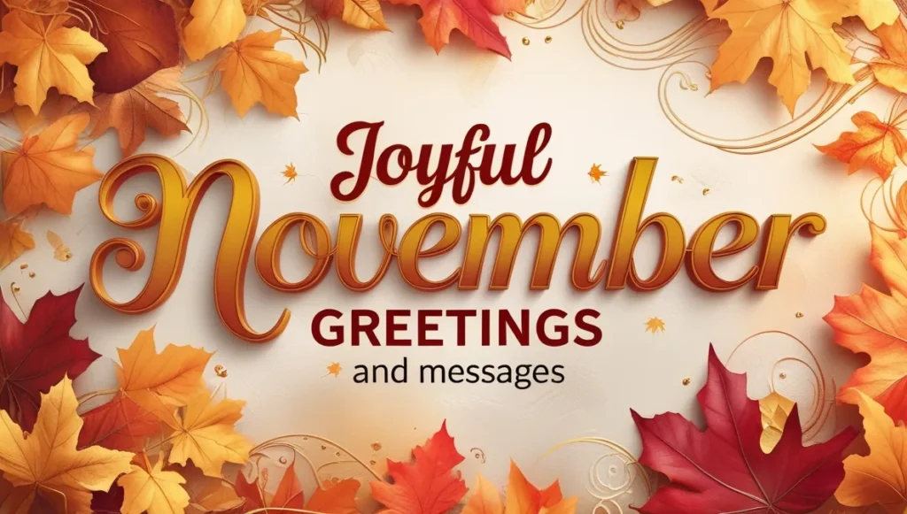 Joyful November Greetings and Messages