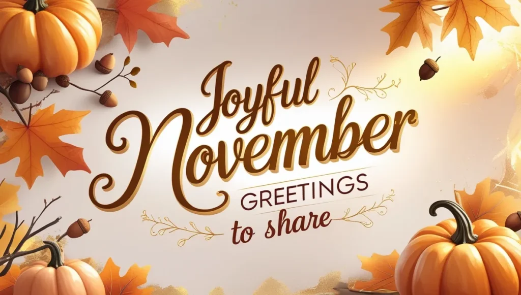 Joyful November Greetings to Share