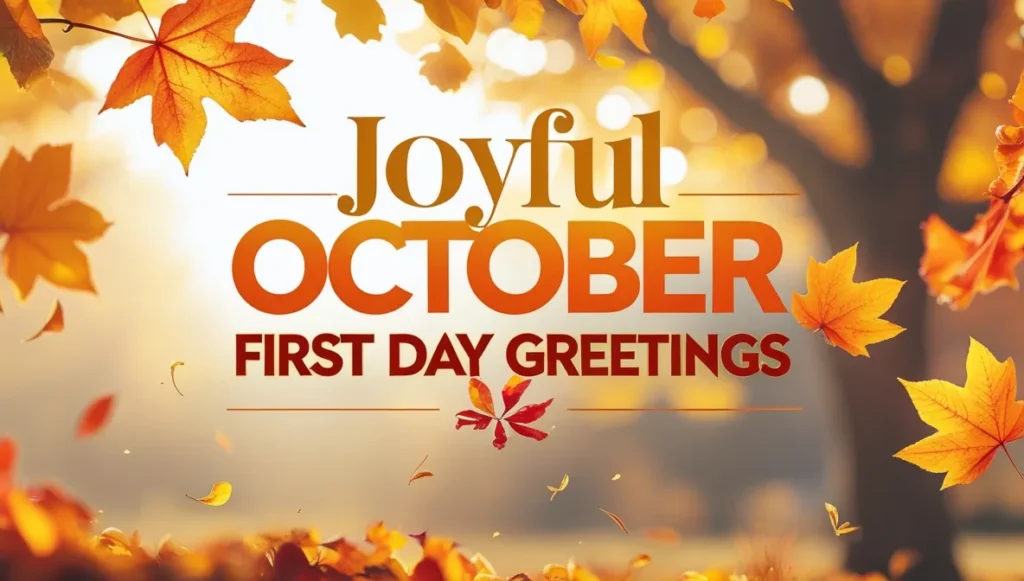 Joyful October First Day Greetings