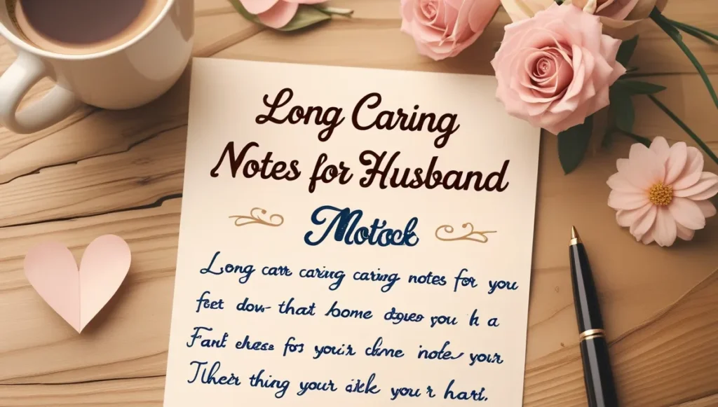 Long Caring Notes for Husband