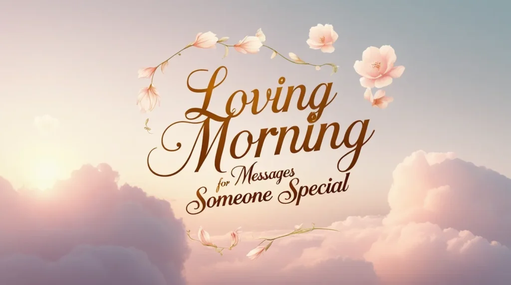 Loving Morning Messages for Someone Special