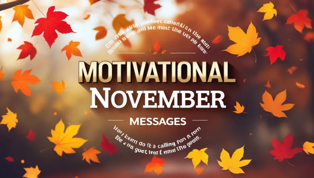 Motivational November Messages