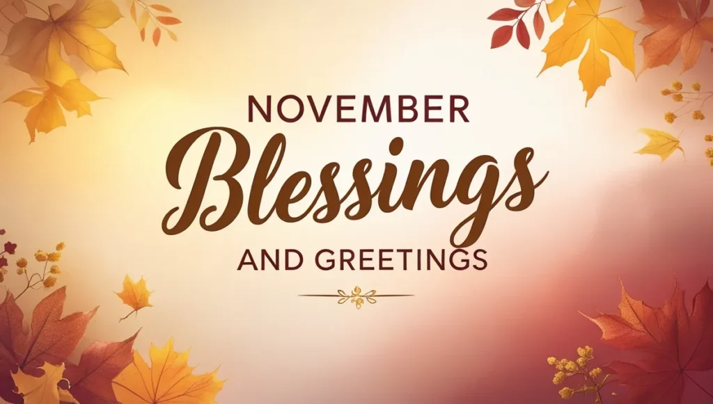 November Blessings and Greetings