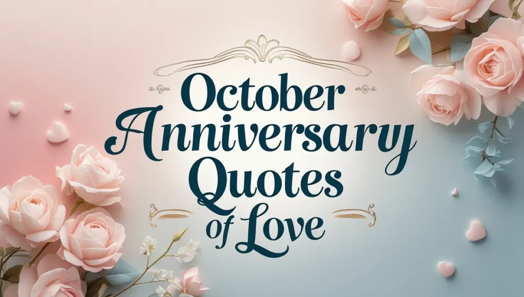 October Anniversary Quotes of Love